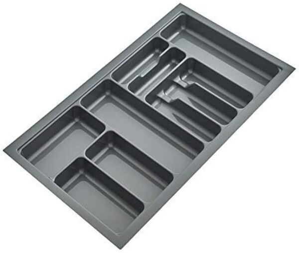 Adjustable Abs Cutlery Tray - Grey - 450 Mm