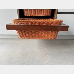 Pe Wicker Basket (Beech Wood & Pvc) 450 - 412*135