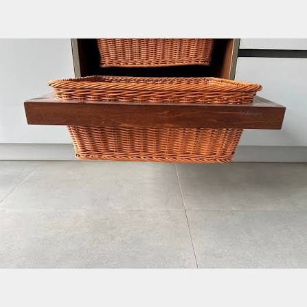 Pe Wicker Basket (Beech Wood & Pvc) 450 - 412*135